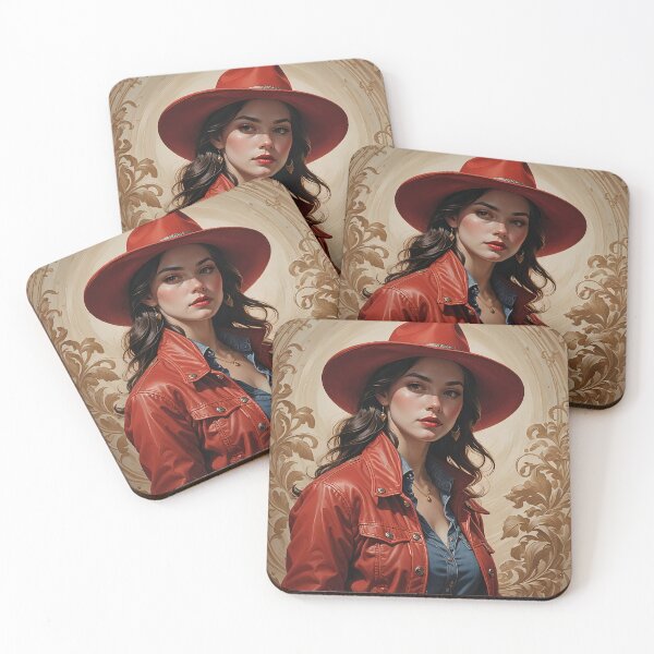 Item preview, Young woman with hat designed and sold by Palatinasart.