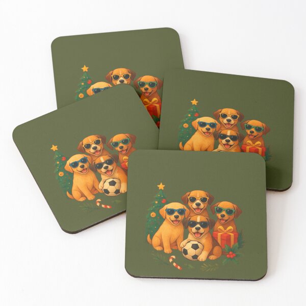 Item preview, Festive Puppy Squad – Christmas Fun, Laughter & Color designed and sold by annenambiro.