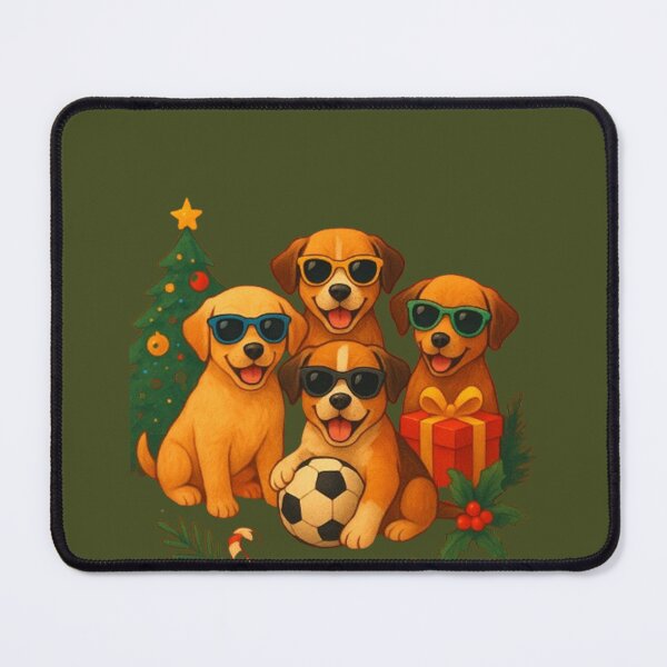 Item preview, Festive Puppy Squad – Christmas Fun, Laughter & Color designed and sold by annenambiro.