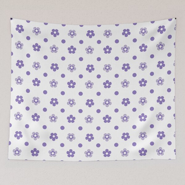 Item preview, Purple Dots & Flowers designed and sold by SaintlyScrbblz.