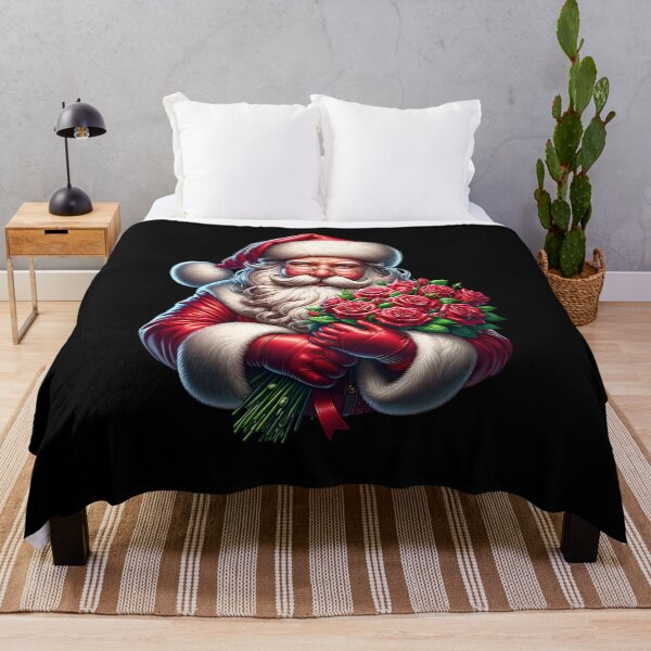 Item preview, Santa Claus with roses designed and sold by ReneMM.