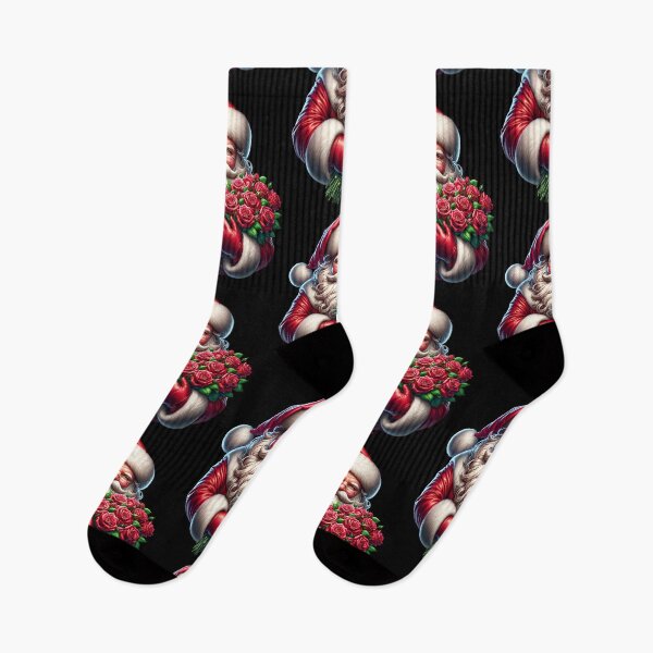 Item preview, Santa Claus with roses designed and sold by ReneMM.