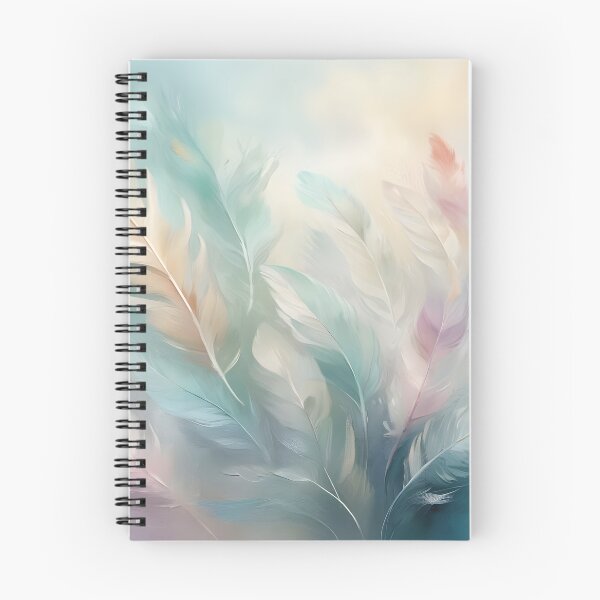 Item preview, Composition with pastel-colored feathers designed and sold by 2-Seraphira.