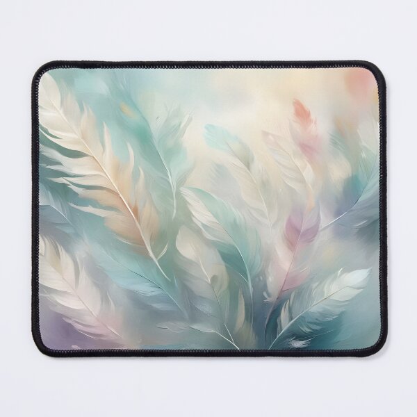 Item preview, Composition with pastel-colored feathers designed and sold by 2-Seraphira.