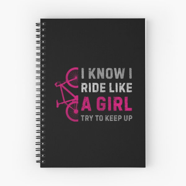 Item preview, I Ride Like A Girl Try To Keep Up - Funny MTB Quote - Girl Mountain Bike | Empowering Women's Mountain Bike Design | Sassy Cycling Gifts for Her designed and sold by BMLprint ⭐⭐⭐⭐⭐.