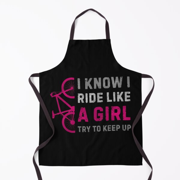 Item preview, I Ride Like A Girl Try To Keep Up - Funny MTB Quote - Girl Mountain Bike | Empowering Women's Mountain Bike Design | Sassy Cycling Gifts for Her designed and sold by BMLprint ⭐⭐⭐⭐⭐.