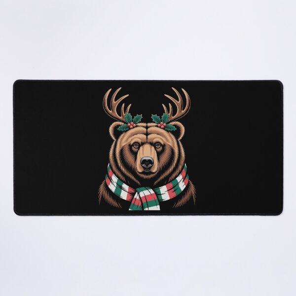 Item preview, Brown Bear Christmas Reindeer Holiday Winter Animal Design designed and sold by Gogetgiggles.