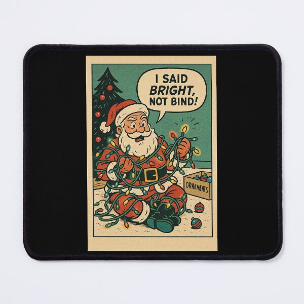 Item preview, Cozy Christmas Humor – Tangled Santa Lights – Gift for Family – Retro Comics • Vintage Halftone designed and sold by JacobKAurumhead.
