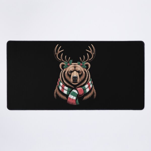 Item preview, Brown Bear Christmas Reindeer Holiday Winter Animal Design designed and sold by Gogetgiggles.