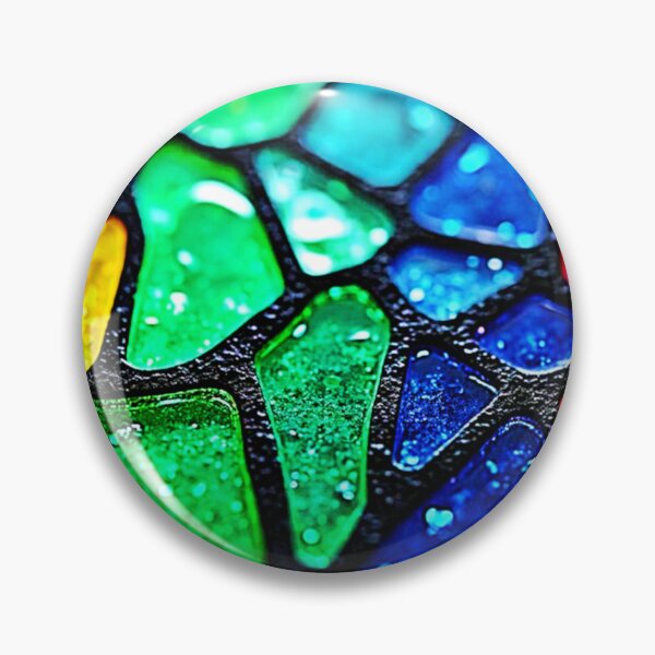 Item preview, Glossy Rainbow Glass Mosaic Art designed and sold by Health And Fitness Posts e-Store.