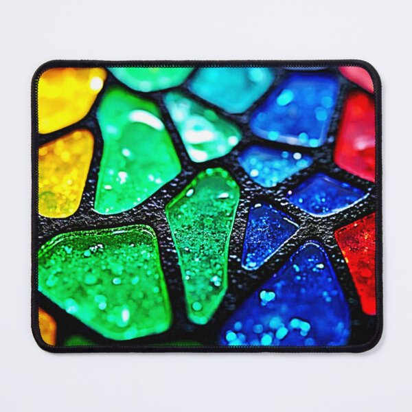 Item preview, Glossy Rainbow Glass Mosaic Art designed and sold by Health And Fitness Posts e-Store.