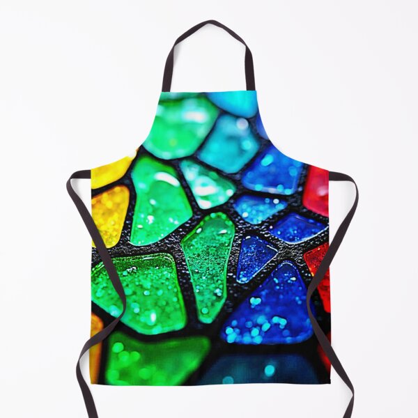 Item preview, Glossy Rainbow Glass Mosaic Art designed and sold by Health And Fitness Posts e-Store.