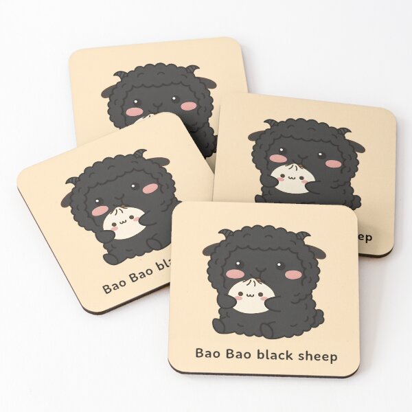 Item preview, Bao Bao Black Sheep – Cute Pun designed and sold by SidTastic .