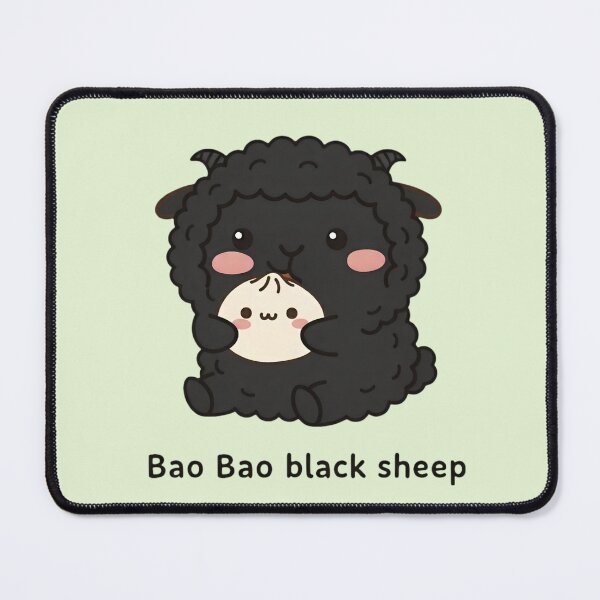 Item preview, Bao Bao Black Sheep – Cute Pun designed and sold by SidTastic .