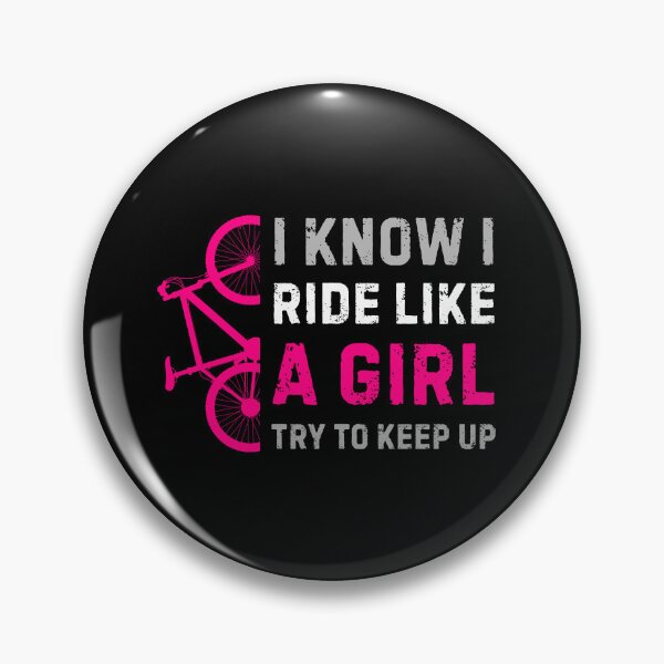 Item preview, I Ride Like A Girl Try To Keep Up - Funny MTB Quote - Girl Mountain Bike | Empowering Women's Mountain Bike Design | Strava & Sassy Cycling Gifts for Her designed and sold by BMLprint ⭐⭐⭐⭐⭐.