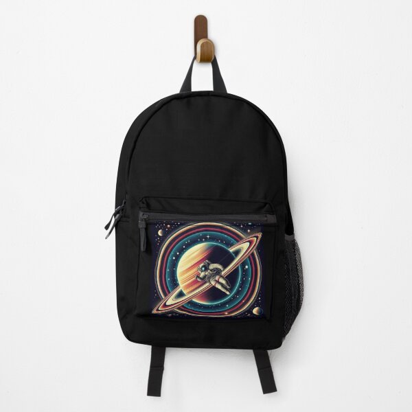 Item preview, Cosmic Astronaut Walking Saturn's Rings – Surreal Space Art designed and sold by Dogandesighn.