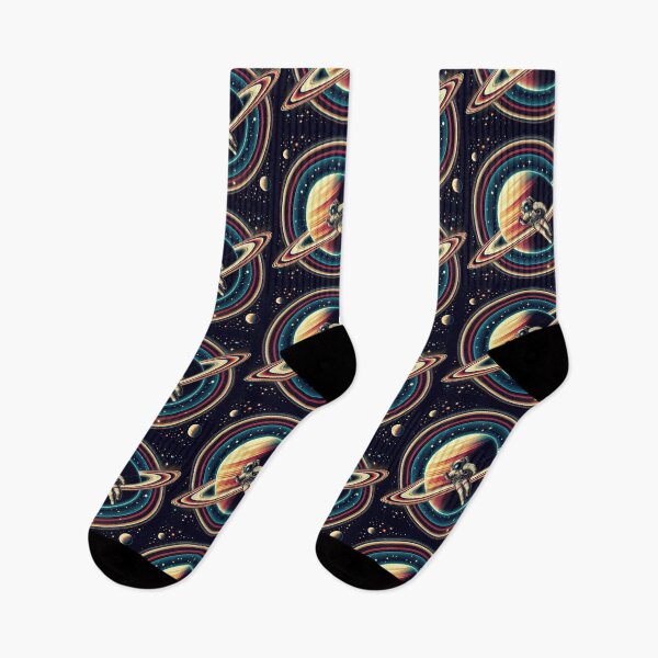 Item preview, Cosmic Astronaut Walking Saturn's Rings – Surreal Space Art designed and sold by Dogandesighn.