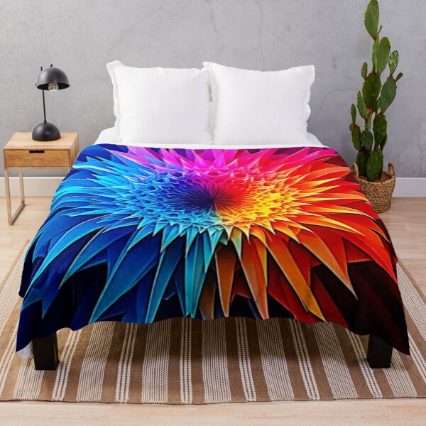 Item preview, Cool Warm Spikey Starburst Art designed and sold by Health And Fitness Posts e-Store.