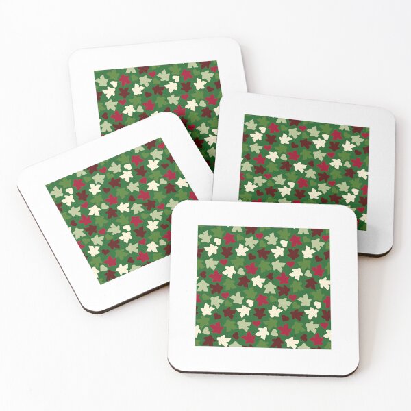 Item preview, Board Game Meeples | Christmas Colors designed and sold by Zab Butler Design.