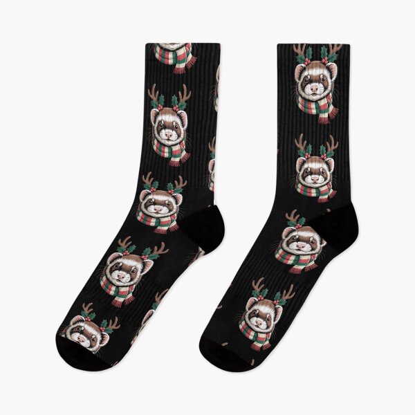 Item preview, Christmas Ferret Reindeer Holiday Animal Lover Design designed and sold by Gogetgiggles.