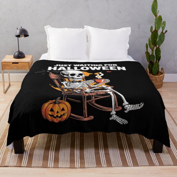 Item preview, Just Waiting For Halloween Skeleton Summer Fall Coffee designed and sold by ClassicAnthony.