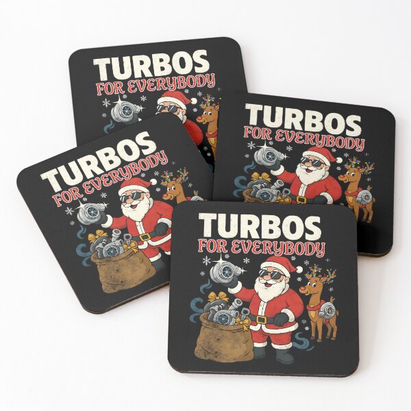 Artikelvorschau, Turbos für alle | Lustiges getuntes Weihnachtsauto-Rennen mit dem Weihnachtsmann entworfen und verkauft von CarantinedChaos.