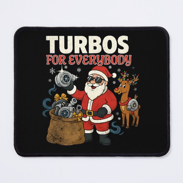 Item preview, Turbos For Everybody | Funny Boosted Santa Christmas Car Racing designed and sold by CarantinedChaos.
