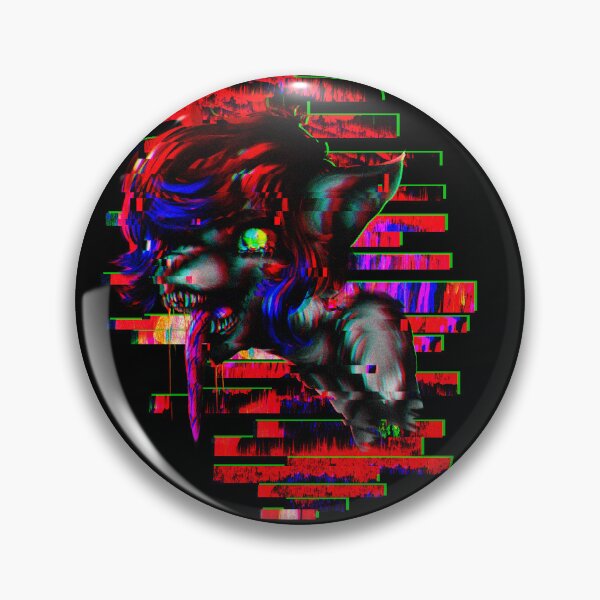 Item preview, Glitchart Eyestrain Dark Furry Cat Girl in Colorful Madness designed and sold by GrotsqMachine.