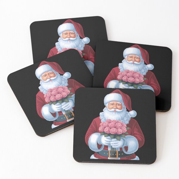 Item preview, Santa Claus with roses designed and sold by ReneMM.