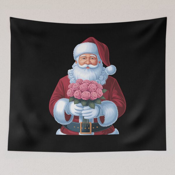 Item preview, Santa Claus with roses designed and sold by ReneMM.