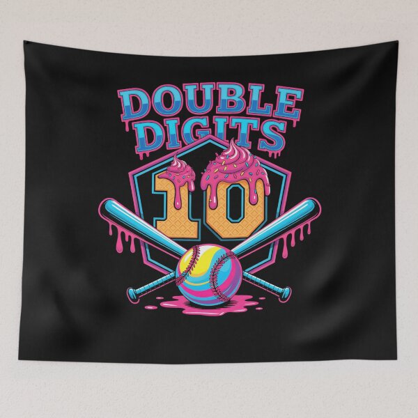 Item preview, Baseball 10th Birthday Ice Cream Drip for Boys Girls Kids  designed and sold by clothesy7.