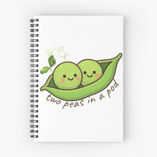 Artikelvorschau, Zwei Erbsen in einer Schote – Minimalistische Illustration entworfen und verkauft von PROPera-design.