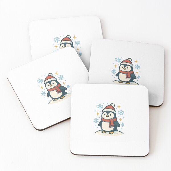 Item preview, Cute Christmas penguin in the snow – Winter cartoon design designed and sold by iTzTreS.