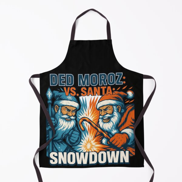 Item preview, Ded Moroz vs Santa Snowdown – Vintage Holiday Comic Showdown designed and sold by POD DYNASTY | Original Print On Demand T-Shirt Graphics.