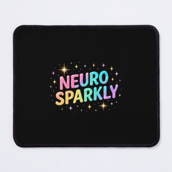 Item preview, Neurosparkly – Pastel Rainbow Glitter Neurodivergent Pride Design designed and sold by RantyPanda.