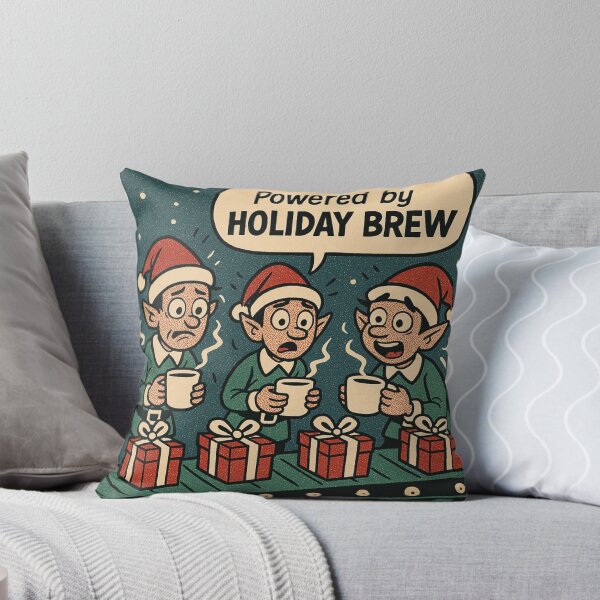 Item preview, Cozy Christmas Humor – Holiday Brew Assembly Elves – Gift for Coworker – Retro Comics • Vintage Halftone designed and sold by JacobKAurumhead.