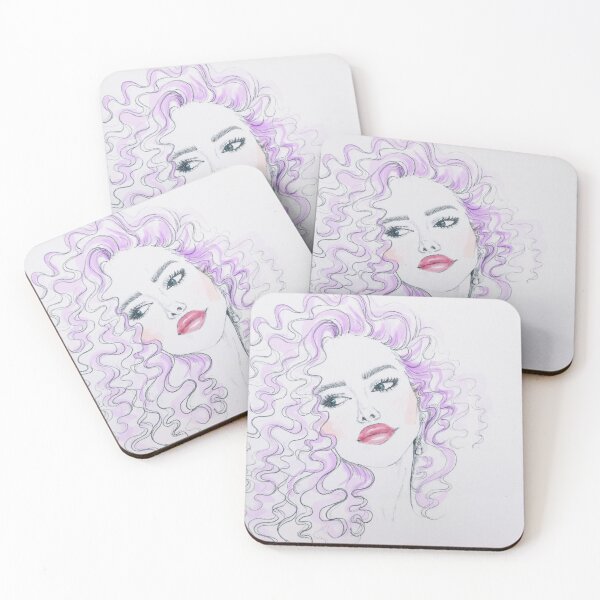 Item preview, Girl with violet hair designed and sold by Dreaminpink.