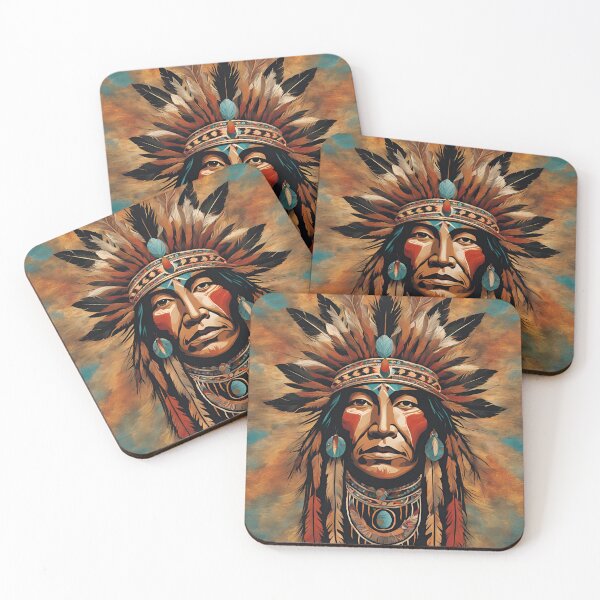 Item preview, Native American Portrait  designed and sold by RisingWolfStudio.