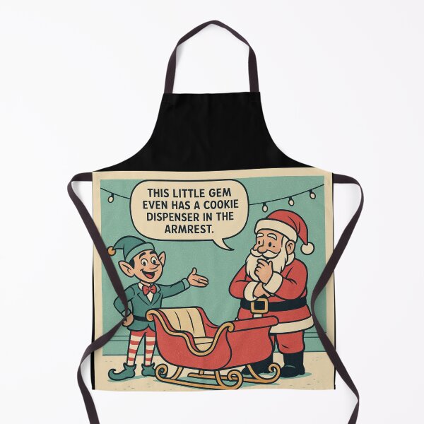 Item preview, Cozy Christmas Humor – Sleigh Sales Pitch Elf – Gift for Car Enthusiast – Retro Comics • Vintage Halftone designed and sold by JacobKAurumhead.