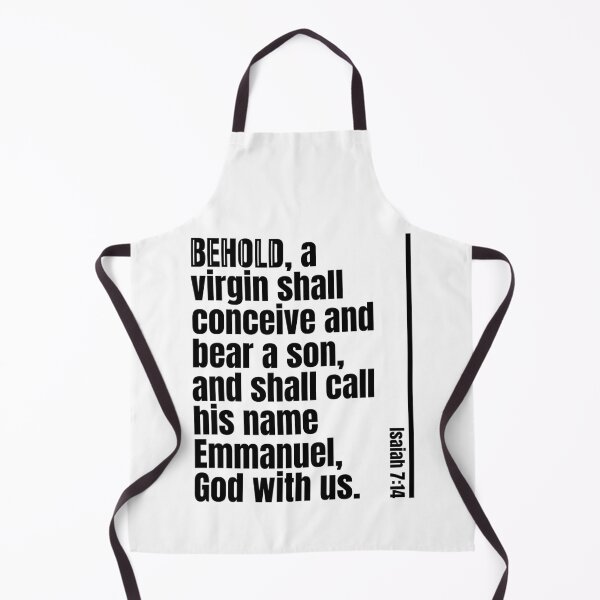 Item preview, Behold A Virgin Shall Conceive And Bear A Son, Isaiah 7:14, King James Bible Verse designed and sold by Angela Dow.