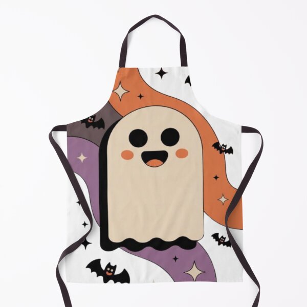 Item preview, Fantôme mignon Halloween rétro kawaii designed and sold by MeowLoka ⭐⭐⭐⭐.