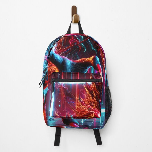 Item preview, Terrifying Neon 3D Monster - Cyber Horror Art designed and sold by FusionCipher.