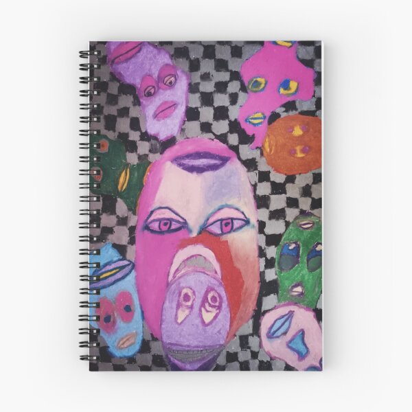 Item preview, Surreal faces in a checkered dream designed and sold by elisabethcorso.