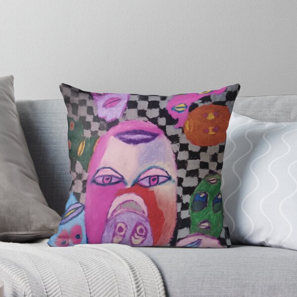 Item preview, Surreal faces in a checkered dream designed and sold by elisabethcorso.