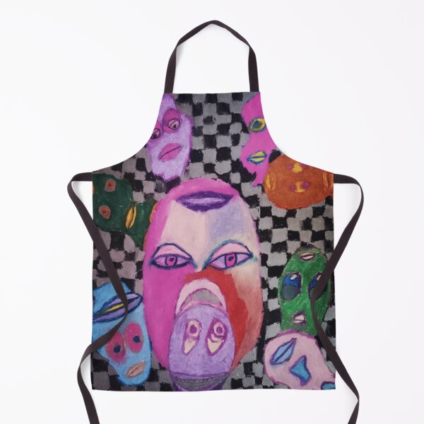 Item preview, Surreal faces in a checkered dream designed and sold by elisabethcorso.