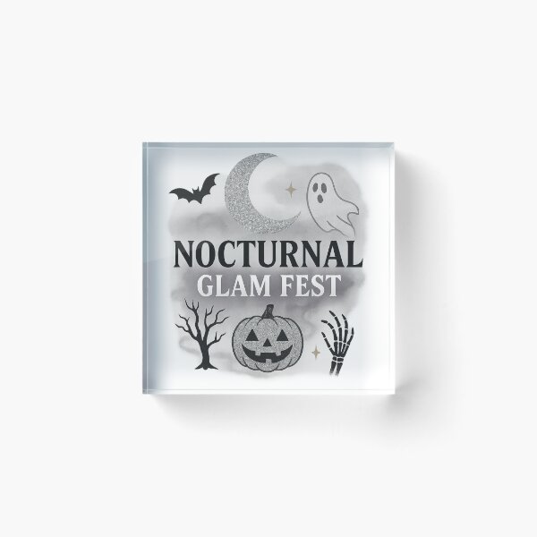 Item preview, Nocturnal Glam Fest – Halloween Chic 2025 designed and sold by MeowLoka ⭐⭐⭐⭐.