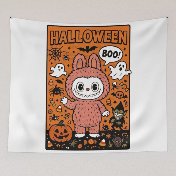 Item preview, Labubu Halloween – Design Kawaii Effrayant ?? designed and sold by MeowLoka ⭐⭐⭐⭐.