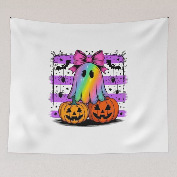 Item preview, Fantôme Arc-en-Ciel Kawaii – Design Halloween Coloré ?? designed and sold by MeowLoka ⭐⭐⭐⭐.