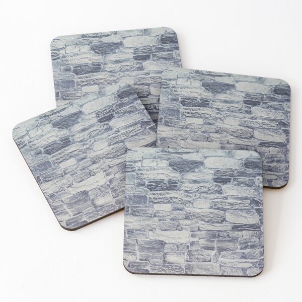 Item preview, Cool Toned Stacked Stone Wall Texture - Grey Pattern  designed and sold by SergioMiklos.