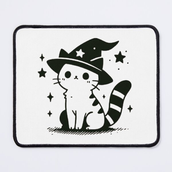 Item preview, Chat Sorcier Kawaii – Design Magique & Halloween ✨?? designed and sold by MeowLoka ⭐⭐⭐⭐.